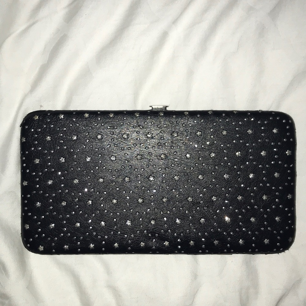 black wallet with star detail